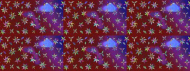 Tomurcukları çiçek olan sevimli bir çiçek deseni. Eskiz geçmişi. Raster illüstrasyonu. Kumaş, tekstil, duvar kağıdı baskısı için. Eski usul. Raster..