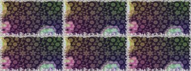 Sevimli, pürüzsüz desenli, küçük çiçekli, klasik tarzda. Moda arka planında parlak buketler. Kumaş, duvar kağıdı ve kağıt üzerine baskı yapmak için gelişen arka plan. Raster illüstrasyonu.