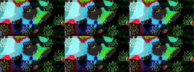 Raster illüstrasyonu. Çiçek desenli çizim. Asya tekstil tarzında. Raster illüstrasyonu. Mavi ve siyah renkte çiçekler.