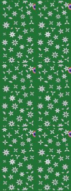 Yumuşak, yeşil ve nötr renklerde bahar çiçekleri. Yaprak ve çiçeklerin suluboya resimleri, yeşil ve nötr renkler üzerine çizimler. Raster illüstrasyonu.