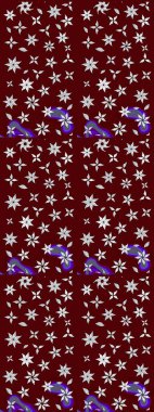 Raster Henna dövme stili. Tekstil, tebrik kartı, boyama kitabı, telefon kılıfı baskısı için kullanılabilir. Etnik Mandala süsü. Hint çiçekli desenli şal desenli..