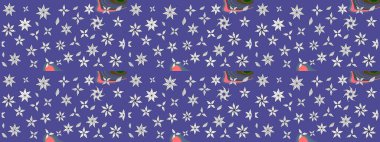 Renkli Yaz Temalı eskiz kalıbı. Raster illüstrasyonundaki çiçek desenli çizim. Düz Çiçek Elementleri Tasarımı. Mor ve nötr renkte çiçekler.