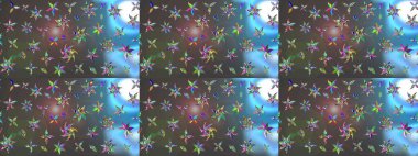 Vadinin çiçekleri gri ve mavi renklerde. Eskiz arkaplan modeli. Suluboya, elle çizilmiş. Raster - stok.