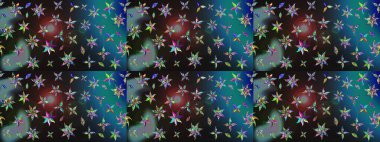 Raster illüstrasyonundaki çiçek desenli çizim. Gri ve mavi renkte çiçekler. Renkli Yaz Temalı eskiz kalıbı. Düz Çiçek Elementleri Tasarımı.