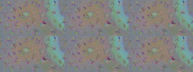 Tony 'nin kumaş kalıbını çiz. Modaya uygun kumaş deseni. Küçük çiçekteki sevimli çiçek deseni. Raster illüstrasyonu.