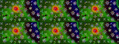 Yeşil ve siyah lale çiçekli Raster eskiz deseni. Doğal kozmetik ürünleri, parfüm, çiçekçi dükkanı için bahar ihalesi tasarımı. Karşılama ya da düğün geçmişi olarak kullanılabilir. Paket kağıdı için en iyisi..