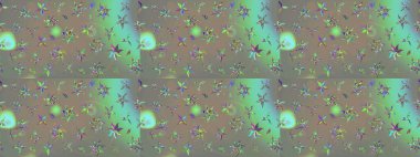 Sevimli çiçek raster deseni. Gri ve bej renkli çiçekler. Renkli Bahar Teması eskiz kalıbı. Düz Çiçek Elementleri Tasarımı.