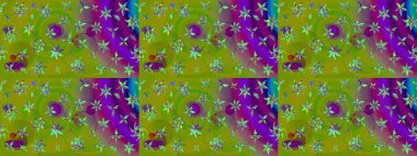 Klasik çiçek desenli. Paketleme, tekstil, duvar kâğıdı için çiçek eskizi. Yumuşak fayans. Raster 'ın taze dokusu. Yumuşak pamuk tasarımı.