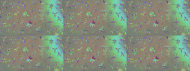 Eskiz klasiği. Raster Şirin kumaş deseni. Renkli Bahar Teması eskiz kalıbı. Düz Çiçek Elementleri Tasarımı.