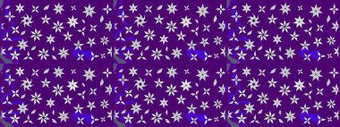 Mor ve nötr renklerde çiçekler. Raster illüstrasyonundaki çiçek desenli çizim. Renkli Bahar Teması eskiz kalıbı. Düz Çiçek Elementleri Tasarımı.