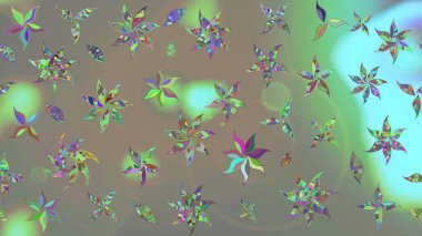 Gri ve bej renkli çiçekler. Kumaş desenli papatya çiçekleri ayrıntıları.