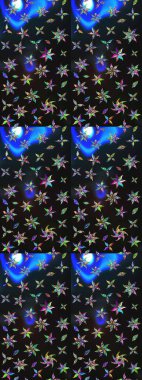 Tekstil veya kitap kapakları, imalat, duvar kağıtları, baskı, hediye paketi ve yapıştırma kitabı için çiçek eskizi geçmişi. Küçük çaplı çiçeklerdeki basit şirin desenler. Raster illüstrasyonu.