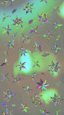 Tatil havası. Raster güzel bir çiçek deseni çizmiş. Nazik romantik baskı. Bahar mevsimi.