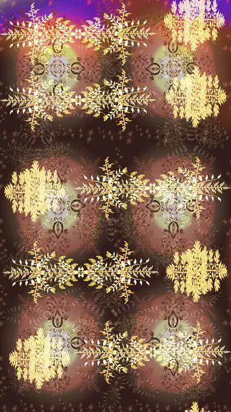 Kahverengi, bej ve mor renkli çiçekler. Raster illüstrasyonunda çiçek deseni çizimi.