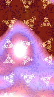 Güzel bir kış süsü. Renkli kar taneleri Raster çizimi. Raster 'dan izole edilmiş. Tarafsız, kırmızı ve pembe kar tanesi..