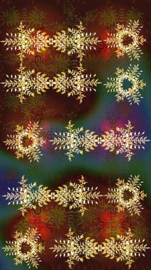 Renkli tatlı kar tanesi. Kışın sembolü, mutlu noeller, mutlu yeni yıl kutlaması Raster illüstrasyonu. Soyut duvar kâğıdı, ambalaj dekorasyonu. Kar tanesi kadar basit..