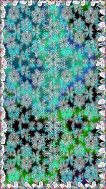 Raster illüstrasyonu. Kusursuz desen. Organik motif arka planı. Ultraviyole kumaş deseni.