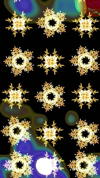 Renkli elementlerle Raster ilginç desen.