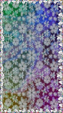 Bahar Tema Dikişsiz desen arka plan rengi. Düz çiçek öğeleri tasarım. Raster çizimde sorunsuz çiçek desenli. Fantezi kumaş deseni.