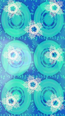 Mavi, beyaz ve nötr renklerde çiçekler. Raster düz çiçekleri pürüzsüz desen. Tasarım hediye paketi, tebrik kartları, posterler ve afiş tasarımı.