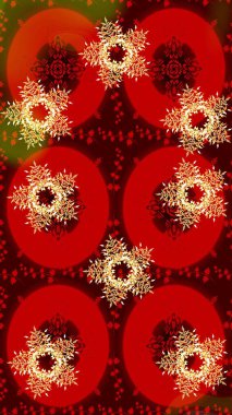 Damask çizimi tekrarlanıyor. Barok tarzında altın çiçekli süs. Kahverengi, turuncu ve kırmızı renklerde altın element. Antika altın tekrarlanabilir duvar kağıdı.