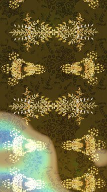 Raster illustration. Christmas festive background. Christmas snowflake of decoration on snow.