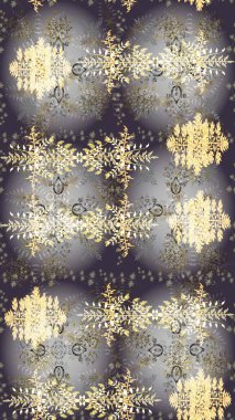 Son moda kar taneleri ve elementler onun kartlarını gösteriyor. Kar taneleri tasarımı. Retro stil dokusu, şablon kış elementleri. Modern tasarım posteri, kapak, kart tasarımı gri, bej ve nötr renkler.