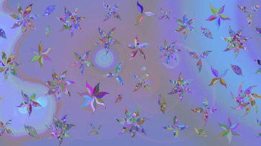 Tekstil ve kapak tasarımı için mükemmel. Elle çizilmiş sonbahar çiçeği deseni. Renkli menekşe ve mavi çizim deseni. Mor ve mavi renkte çiçekler. Doodle tarzı.