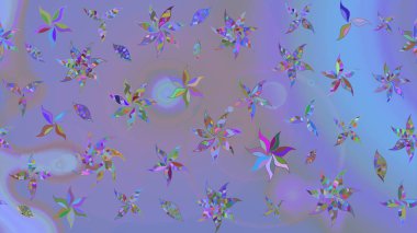 Modaya uygun kumaş deseni. Tony 'nin kumaş kalıbını çiz. Raster illüstrasyonu. Küçük çiçekte sevimli çiçek deseni var..