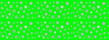 Çiçek izi. Suluboya çizim kalıbı. Çiçekler suluboya tarzında yeşil ve nötr renklerde.