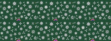 Raster Moda kumaş deseni. Şirin çiçekler. Çizgi çizimi deseni.