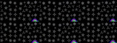 Siyah ve gri kıvırcık çiçekler siyah ve gri renkte şekillenir. Raster illüstrasyonu. Klasik çiçek tasarım elementleri.