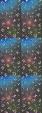 Özgürlük stili Millefleur 'lar. Tekstil, duvar kâğıdı, kapaklar, yüzey, baskı, hediye paketi, hatıra defteri, dekupaj. Küçük yabani çiçeklerdeki halk modelini çiz. Taşralı şıklığı.