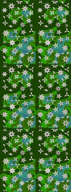 Robot resim. Çiçekli yaz çiçekleri. Küçük renkli çiçekler. Küçük çiçekte güzel bir desen. Moda baskıları için zarif bir şablon. Motley illüstrasyonu.