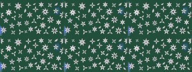 Yeşil ve nötr renklerde çiçekler. Düz Çiçek Elementleri Tasarımı. Renkli Bahar Teması eskiz kalıbı. Raster illüstrasyonunda çiçek deseni çizimi.