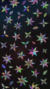 Raster illüstrasyonu. Çiçek arkaplan. Çiçek duvar kâğıdı. Gri ve mavi renkli şirin tekstil tarzında. Renkli çizim deseni.