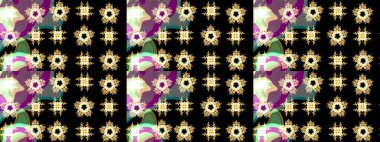 Kar taneli siyah ve mor renkler. Renkli arka planda izole tatlı kar taneleri. Raster illüstrasyonu.