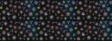 Eskiz klasiği. Raster Şirin kumaş deseni. Renkli Bahar Teması eskiz kalıbı. Düz Çiçek Elementleri Tasarımı.