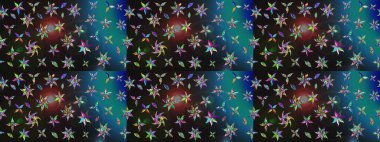 Gri ve mavi renkler üzerine çiçek desenli çizimler, el yapımı papatyalar, papatyalar. Tekrarlayan çiçek arkaplanı, zarif gri ve mavi çiçekler duvar kağıdı.