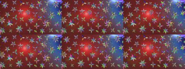 Yapraklı çizim şekli. Şirin, zarif çiçekler Raster illüstrasyonu. Poster ya da kapak için arka plan. Tekstil için figür. Davetiye ve kartpostal tasarımı için dekoratif çiçek unsurları.