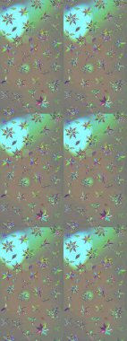 Çiçeğin suluboya çizimlerinin mükemmel deseni. Suluboya çizim kalıbı. Dekorasyon ve tasarım için güzel bir desen. Moda baskısı. Raster illüstrasyonu. Eski.