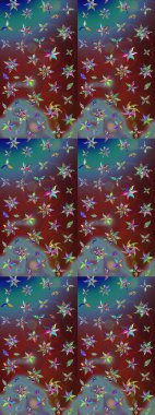 Güzel eskiz şekli. Yazdır. Raster çiçekli arka plan. Renkli Yaz Temalı eskiz kalıbı. Güzel kumaş deseni. Düz Çiçek Elementleri Tasarımı.