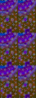 Güzel suluboya yaz çiçekleri deseni..