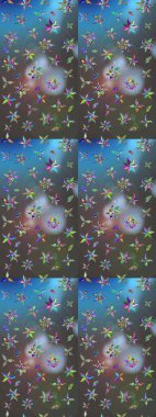 Raster stili kumaş deseni. Çiçekler suluboya çizim deseni.