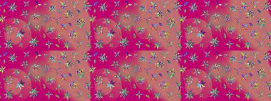 Çiçek arkaplanlı soyut zarafet eskiz deseni. Raster Güzel kumaş deseni.