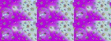 Eskiz Vintage Çiçek Deseni. Raster Kalça dokusu deseni.