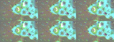 Mavi ve gri renkte çiçekler. Nazik, narin çiçek arkaplanı. Raster çiçek desenli ve çiçekli..