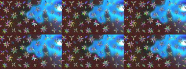 Eski usul küçük çiçekli şirin bir eskiz deseni. Moda arka planında parlak buketler. Kumaş, duvar kağıdı ve kağıt üzerine baskı yapmak için gelişen arka plan. Raster illüstrasyonu.