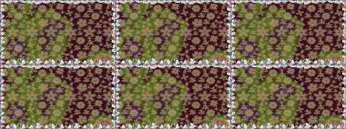 Klasik çiçek desenli. Sarma, tekstil ve duvar kâğıdı için kusursuz çiçek arkaplanı. Yumuşak fayans. Raster 'ın taze dokusu. Yumuşak pamuk tasarımı.