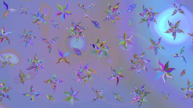 Suluboya etkisi. Organik elementler. Raster deseni. Botanik çizim deseni.